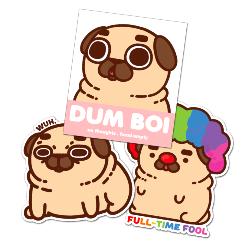 "Dum Boi Set" Sticker Pack