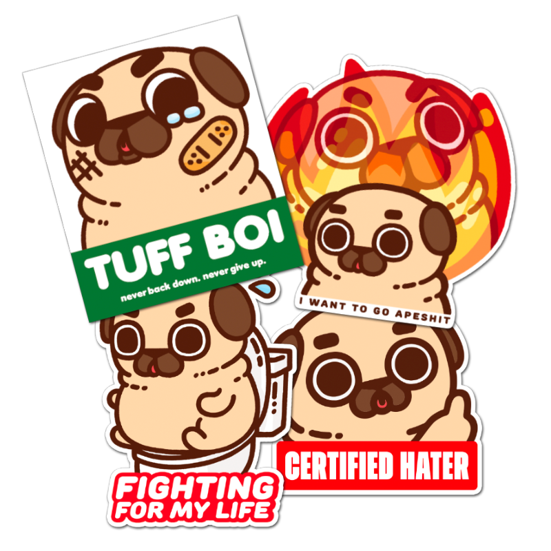 "Tuff Boi Set" Sticker Pack