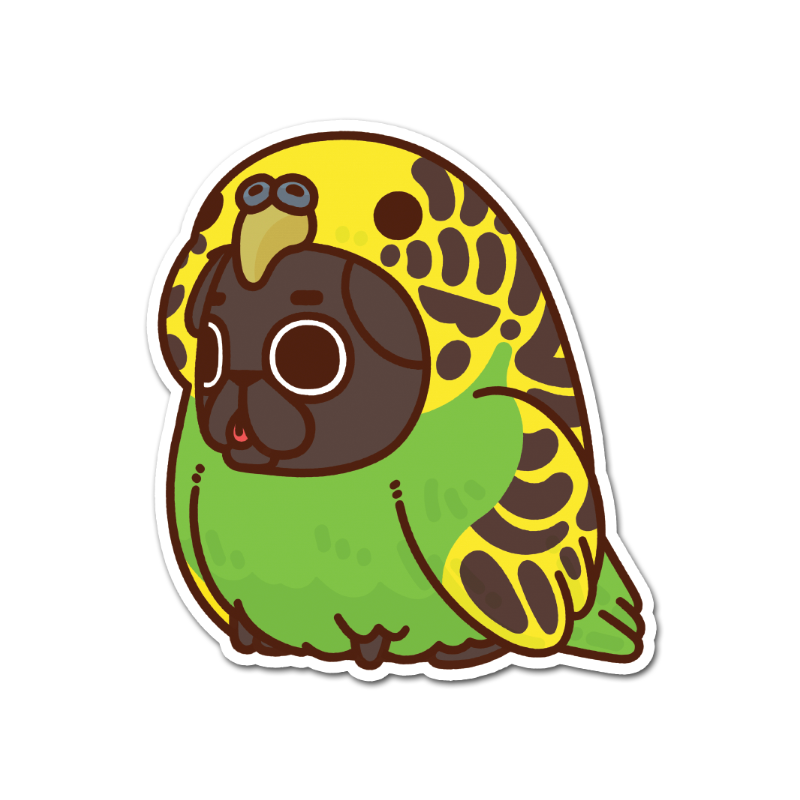 Budgie Ollie Sticker