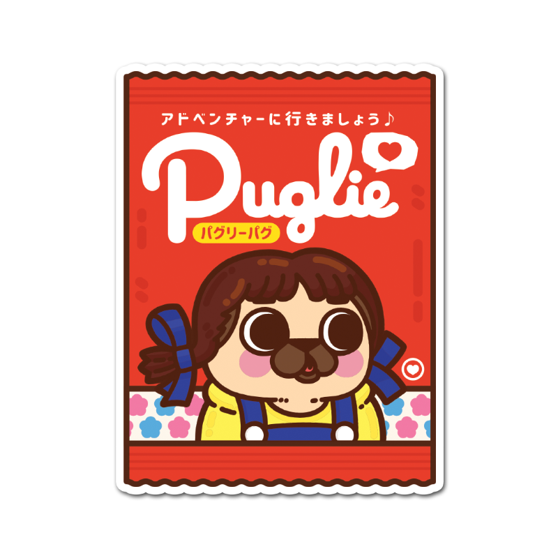 Milky Candy Puglie Vinyl Sticker