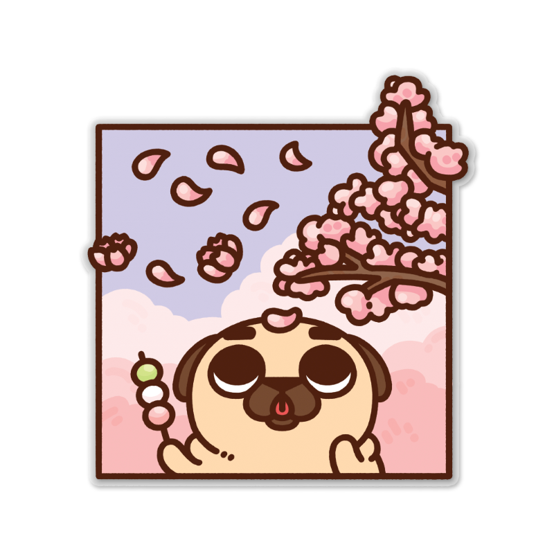 Cherry Blossom Festival Puglie Clear Sticker