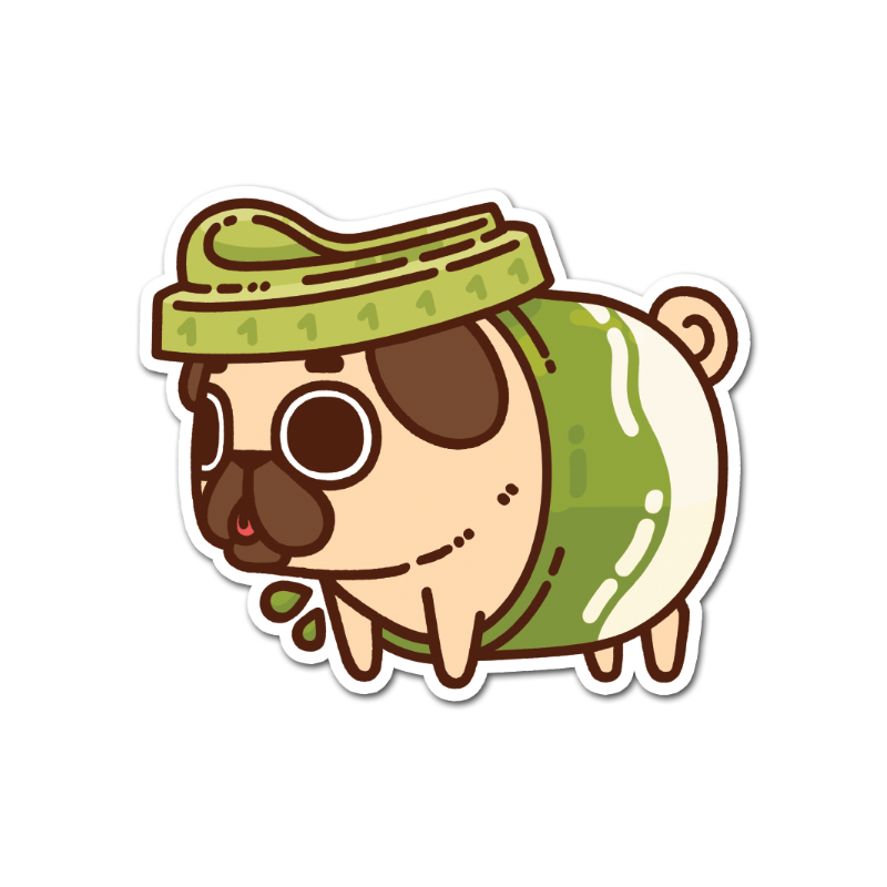 Matcha Latte Puglie Vinyl Sticker