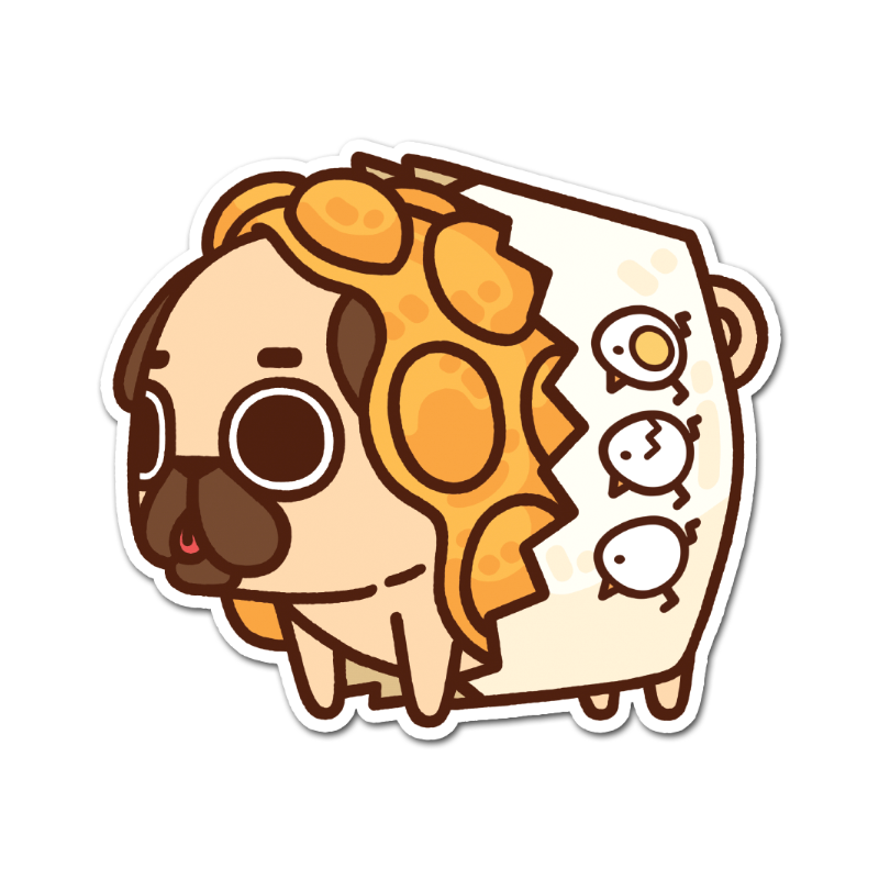 Bubble Waffle Puglie Sticker