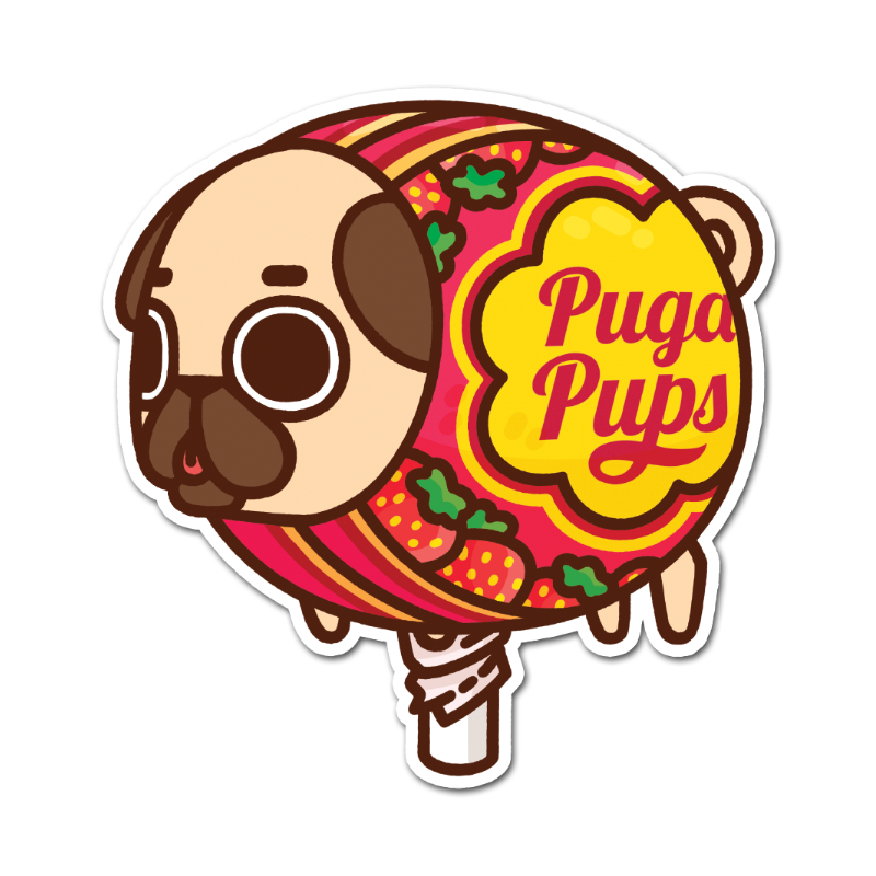 PugaPups Sticker