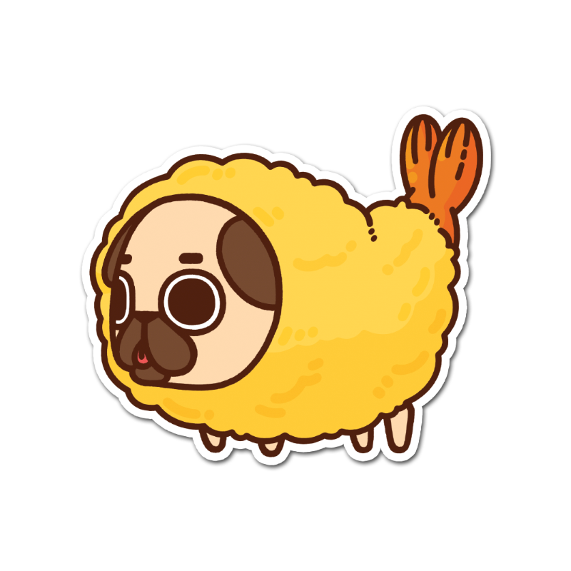 Shrimp Tempura Puglie Vinyl Sticker