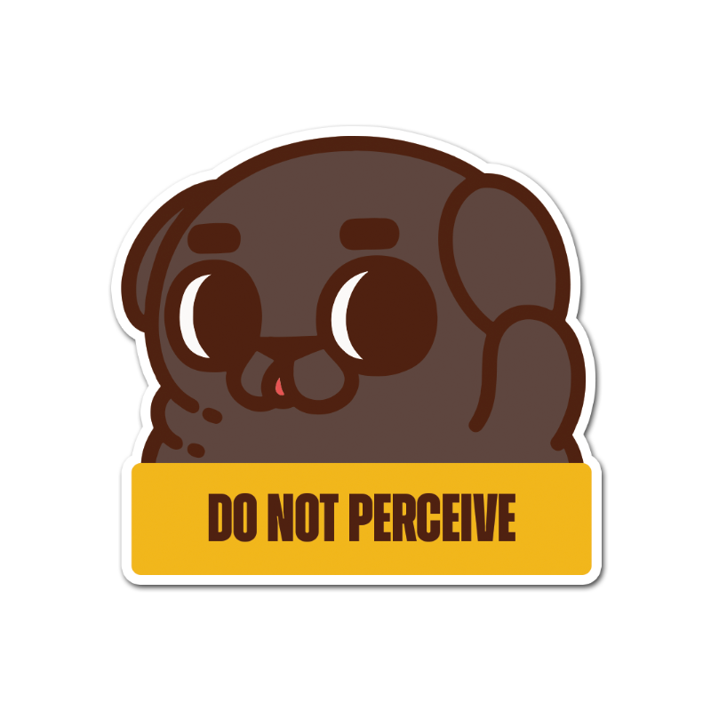 Do Not Perceive Ollie Vinyl Sticker