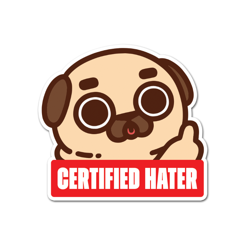 Certified Hater Puglie Vinyl Sticker