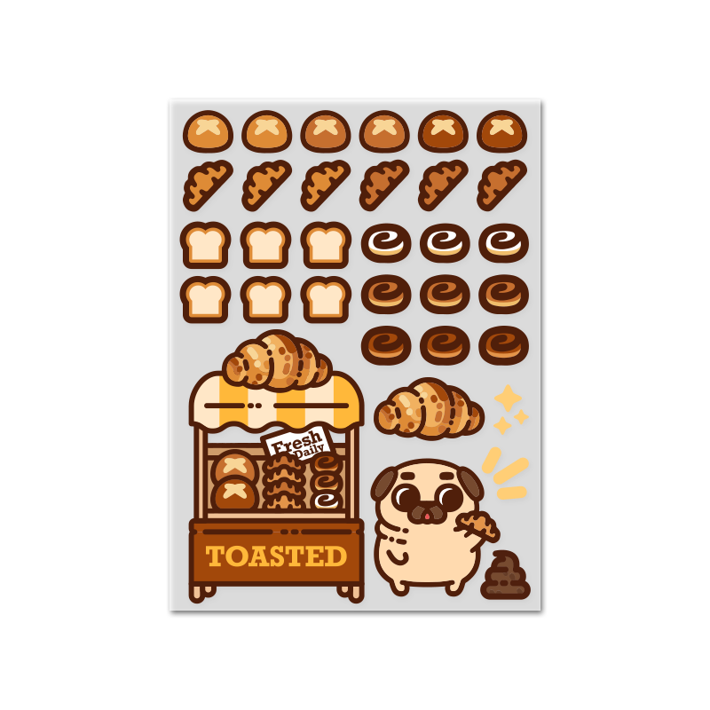 Puglie Shop Bread Sticker Sheet
