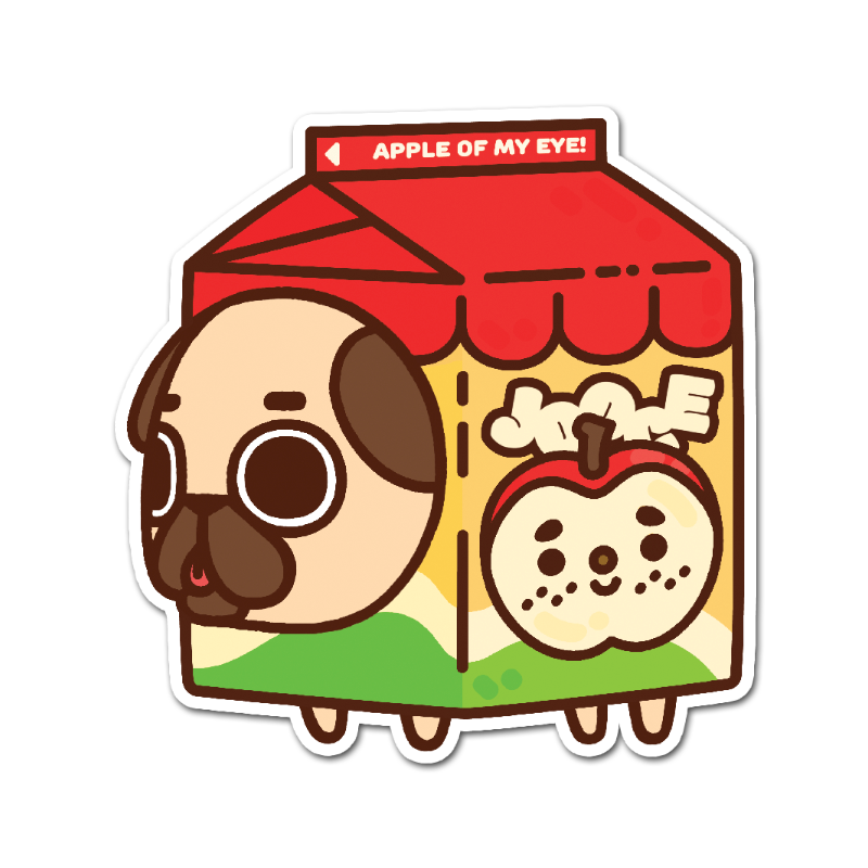 Apple Juice Carton Puglie Sticker