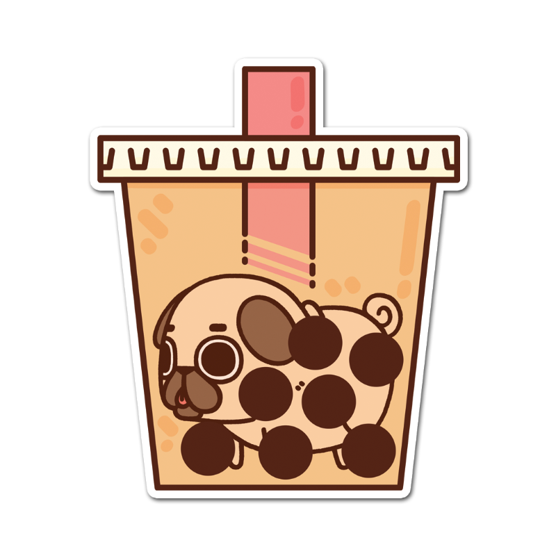 Milk Bubble Tea Puglie Sticker