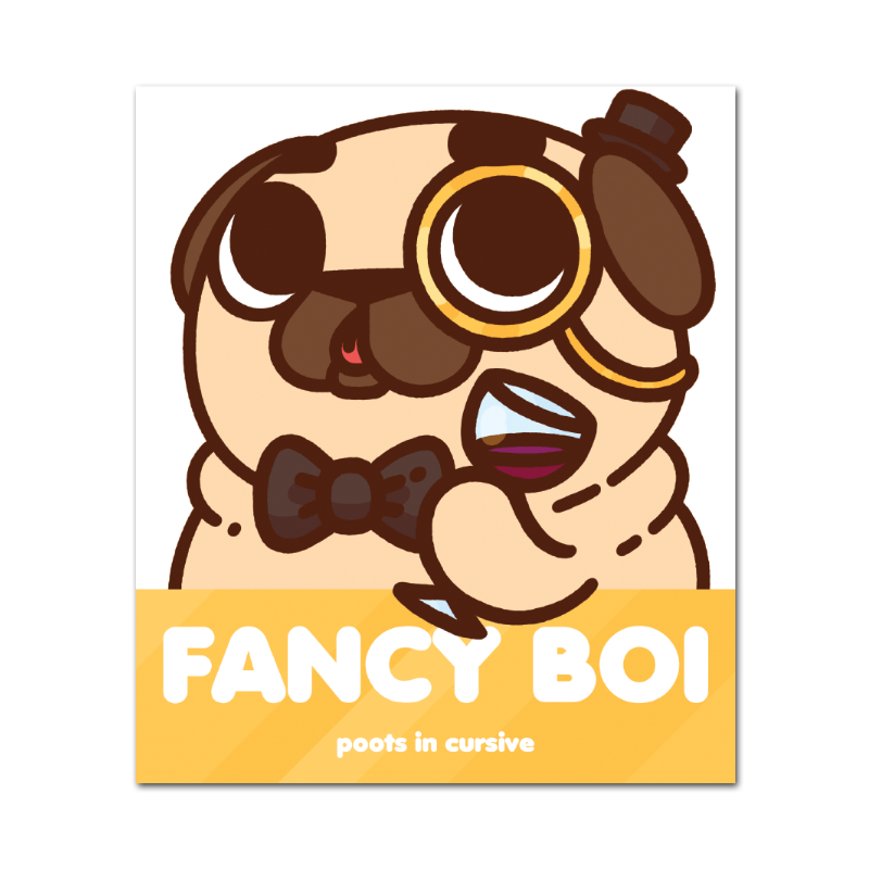 Fancy Boi Puglie Sticker