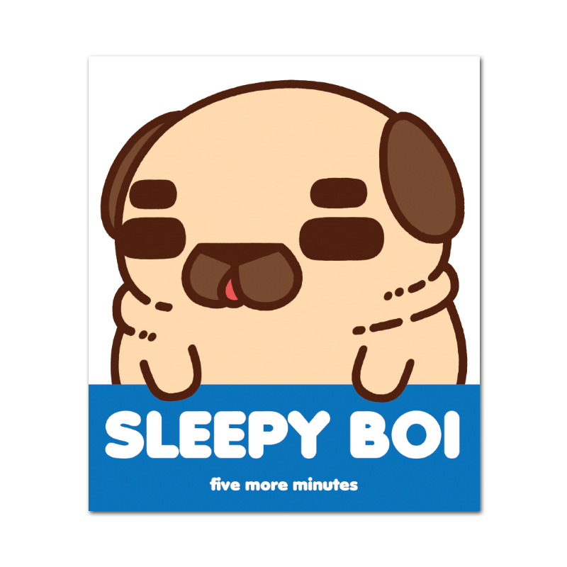 Sleepy Boi Puglie Sticke