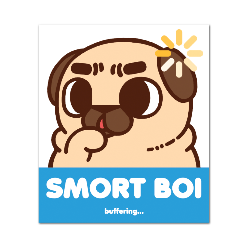 Smort Boi Puglie Sticker