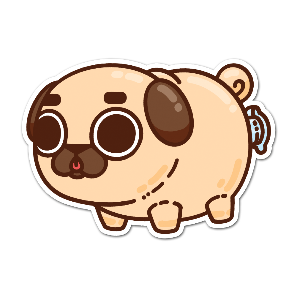 Inflatable Puglie Sticker