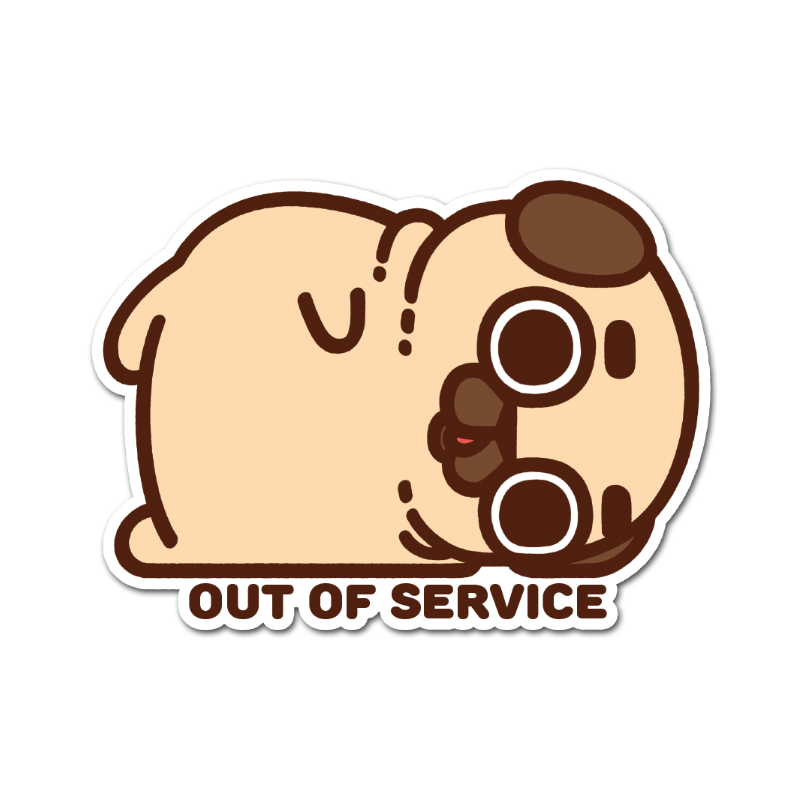 Out of Service Puglie Sticker