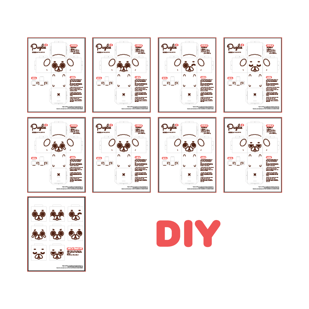 Puglie and Ollie Papercraft