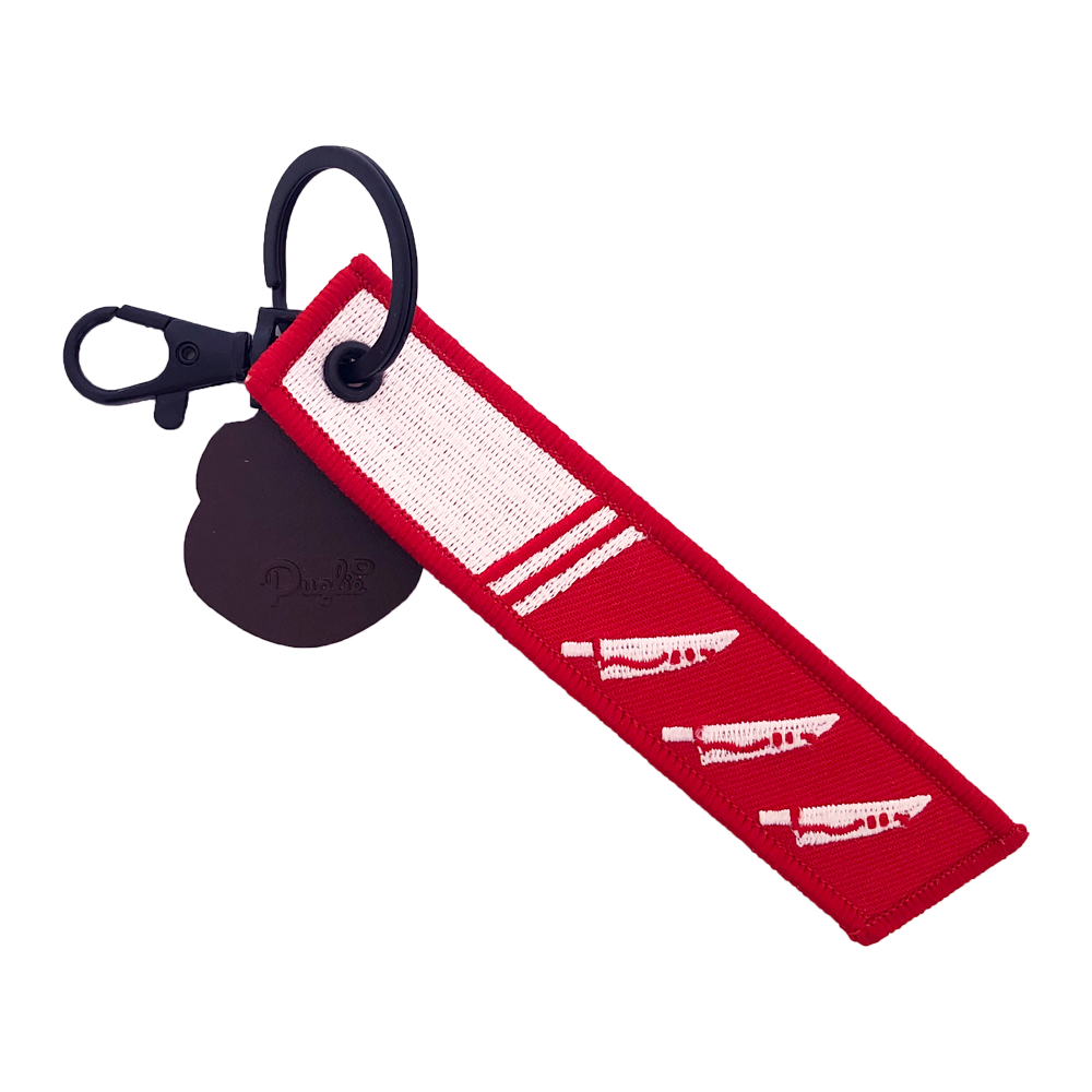 "Will Cut You" Puglie Keytag