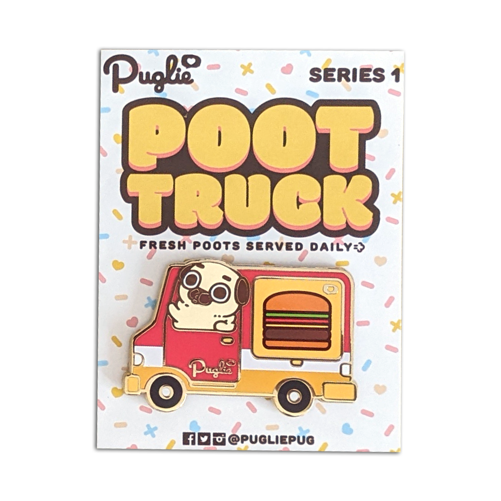 Puglie Poot Truck Blind Bag Collectible Pins (Series 1)