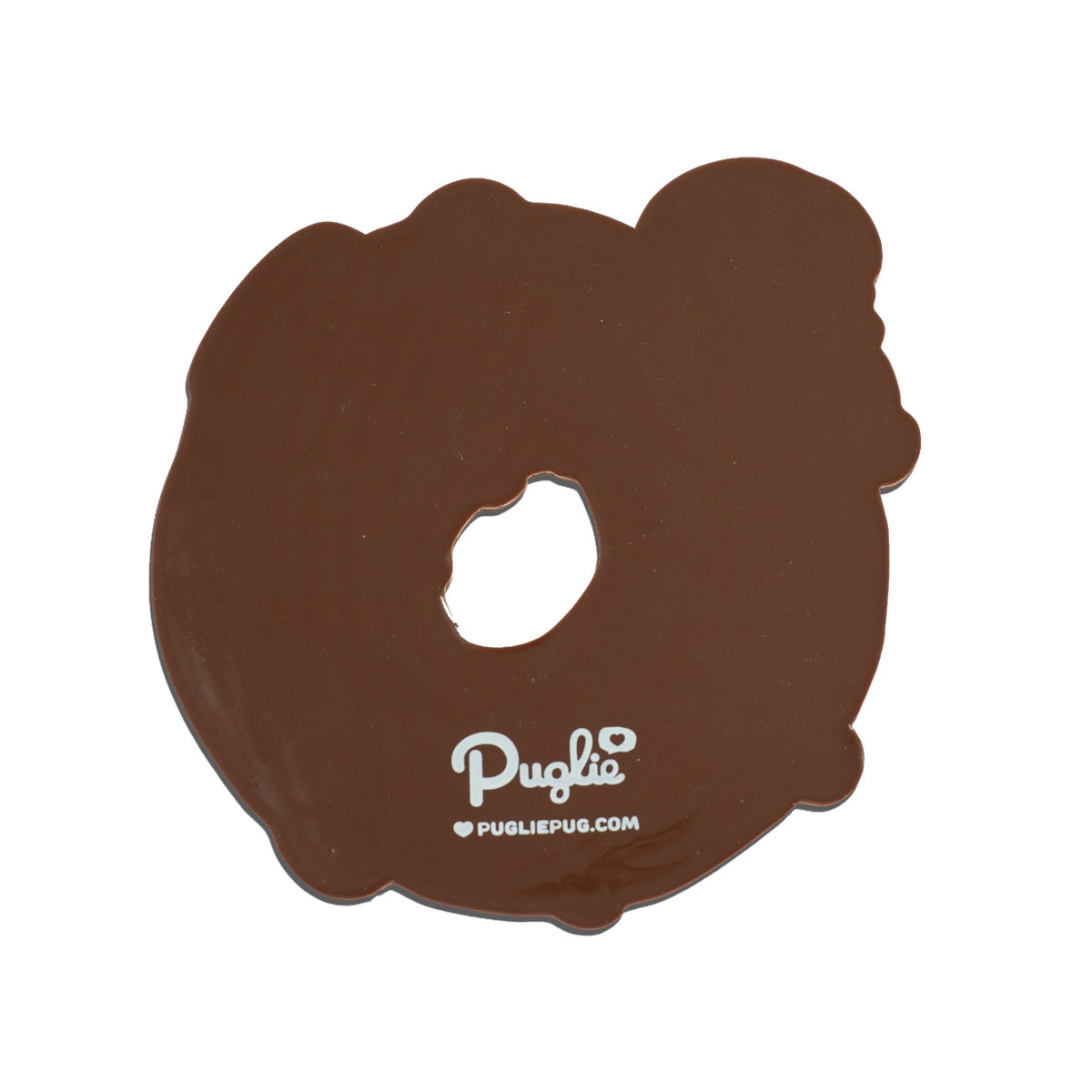 Strawberry Donut Puglie Silicone Coaster (PRESALE)