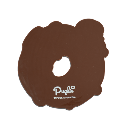 Strawberry Donut Puglie Silicone Coaster (PRESALE)