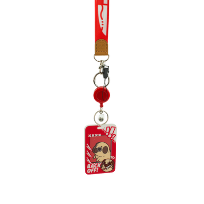 "Will Cut You" Companion Card Holder + Lanyard