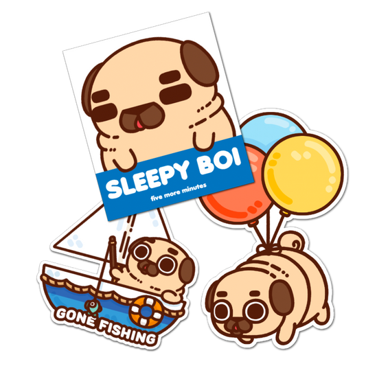 "Sleepy Boi Set" Sticker Pack