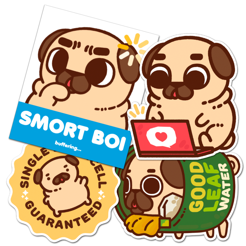 "Smort Boi Set" Sticker Pack