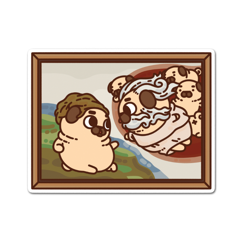 The Creation of Puglie Sticker