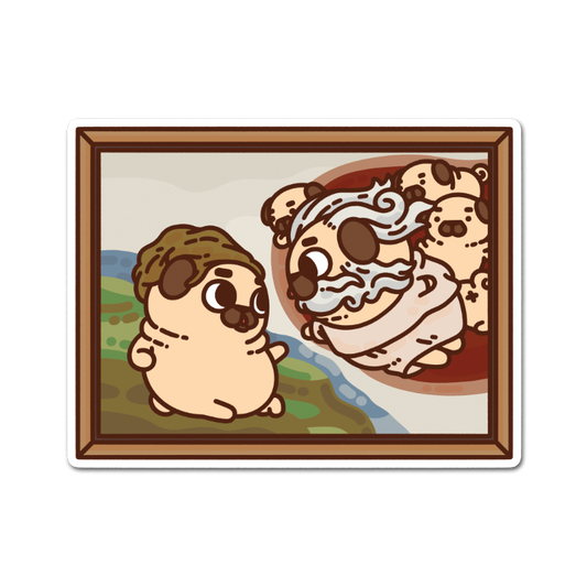The Creation of Puglie Sticker