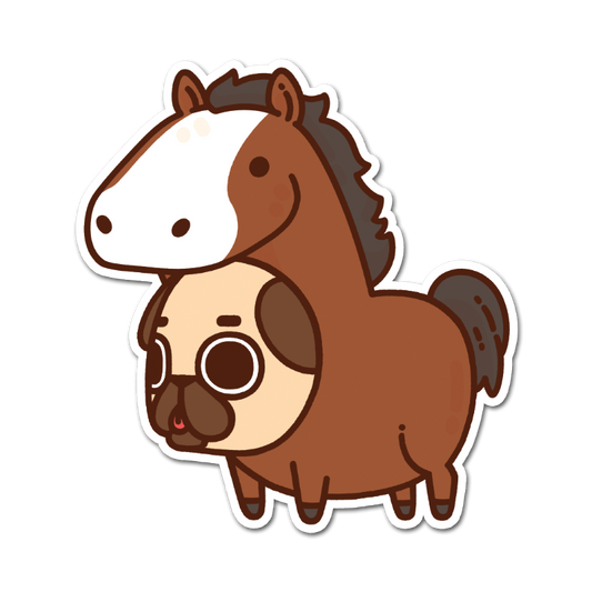 Horse Puglie Vinyl Sticker