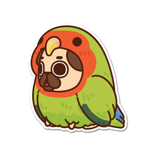 Lovebird Puglie Sticker