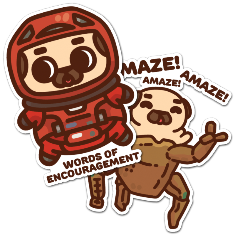 Project Hail Puglie Sticker Set