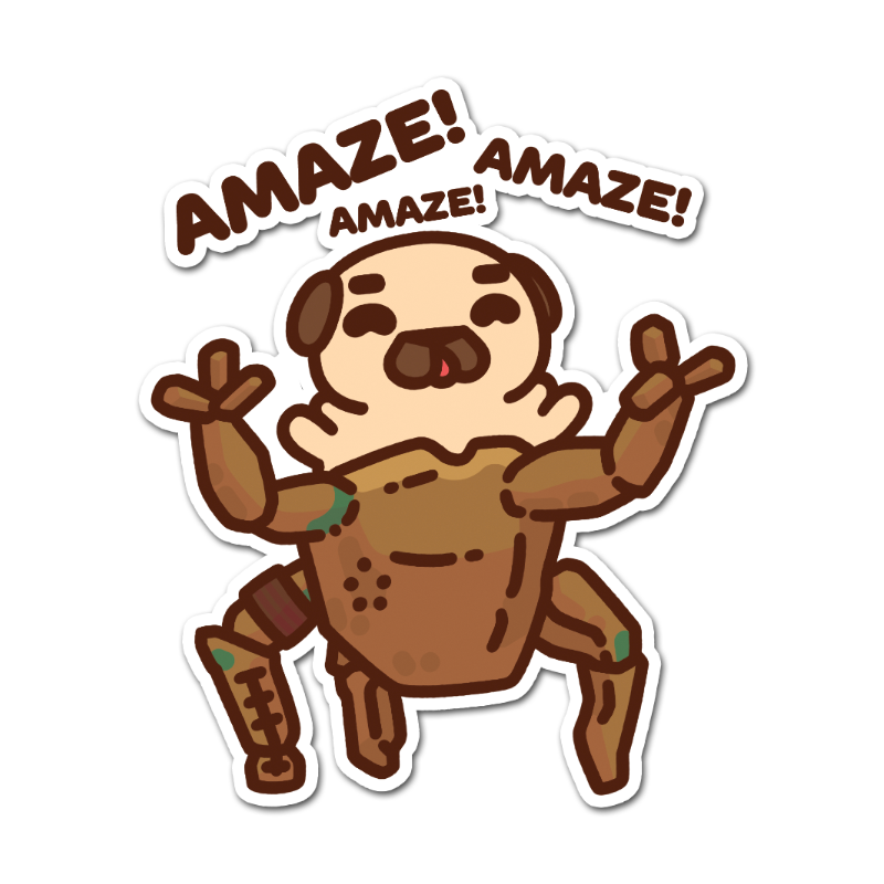 Project Hail Puglie Sticker Set