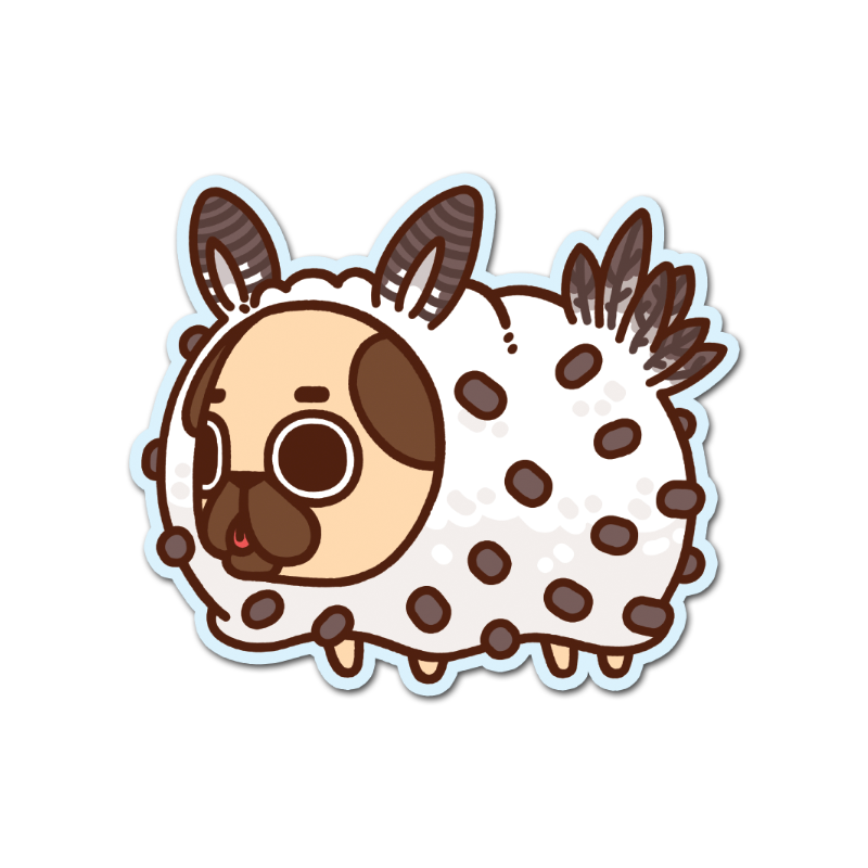 Sea Bunny Puglie Vinyl Sticker