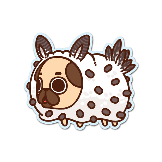 Sea Bunny Puglie Vinyl Sticker