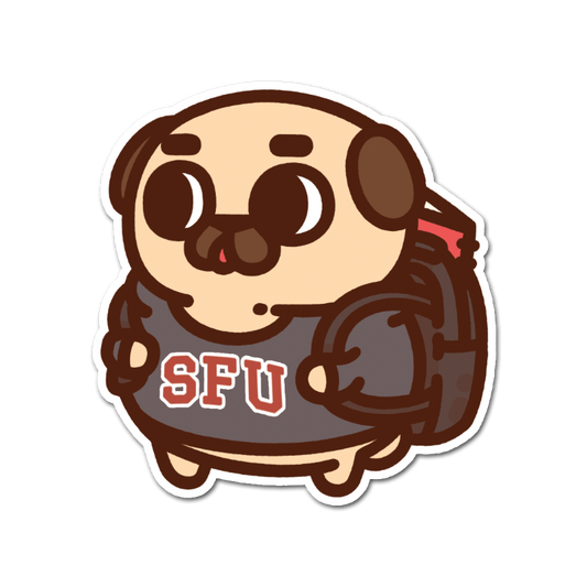 SFU Student Puglie Vinyl Sticker