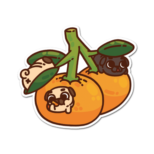 Mandarin Orange Mini Puglie Sticker