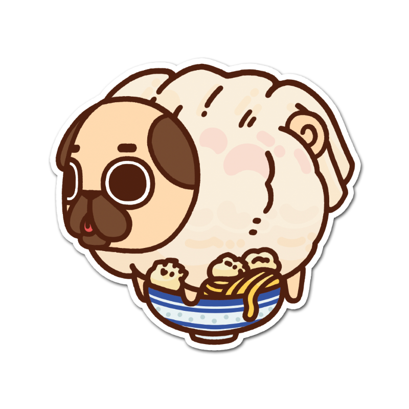 Wonton Noodle Puglie Sticker