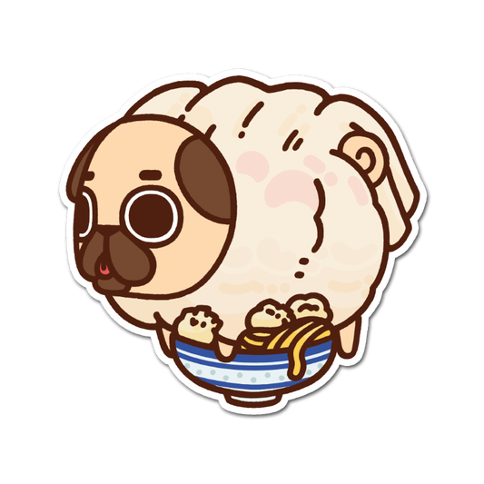 Wonton Noodle Puglie Sticker
