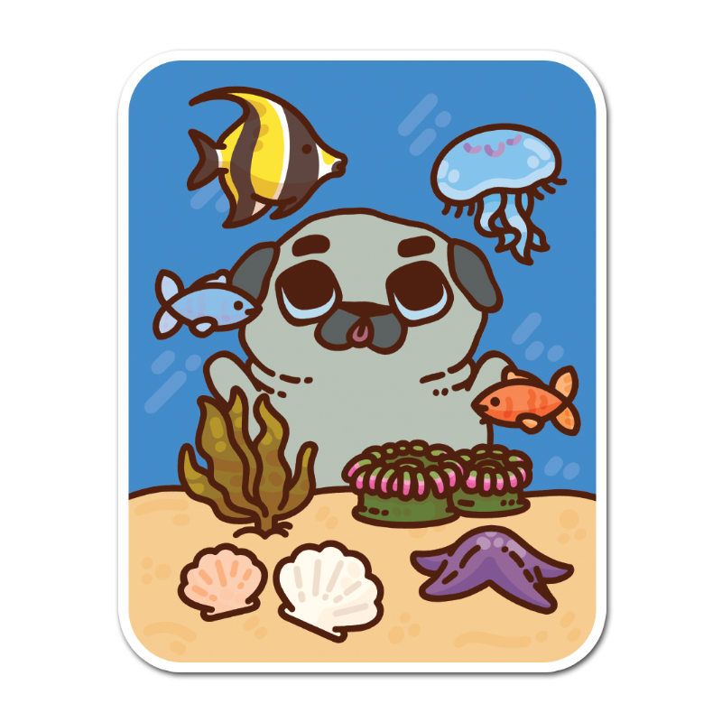 Aquarium Puglie Vinyl Sticker