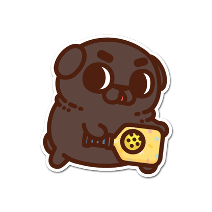 "Pickleball Pals" Puglie & Ollie Vinyl Sticker Set