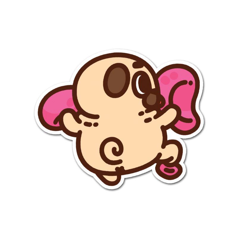 Bouldering Puglie & Ollie Vinyl Sticker Set