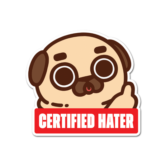 Certified Hater Puglie Vinyl Sticker