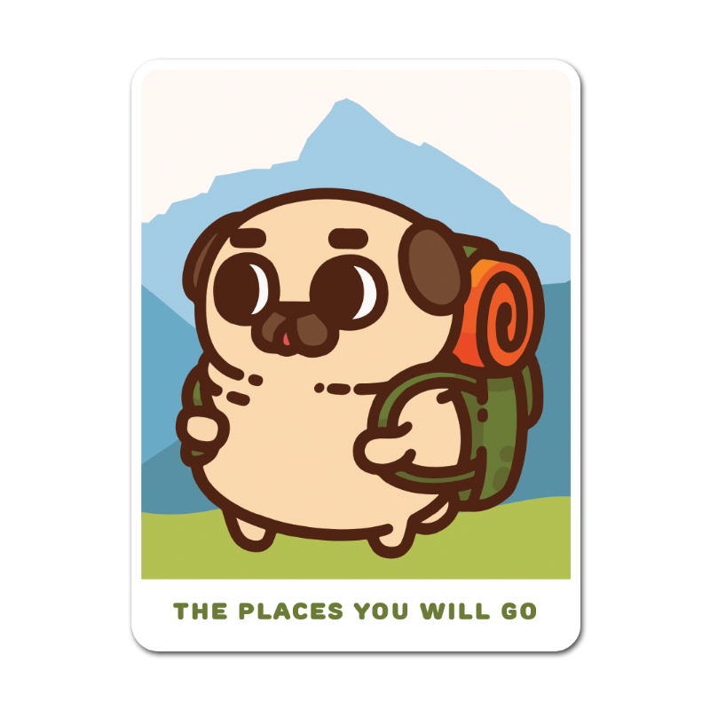 Hiking Puglie Vinyl Sticker
