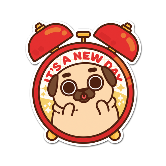New Day Puglie Sticker