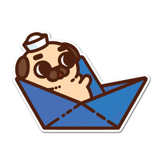 Paper Boat Puglie Vinyl Sticker