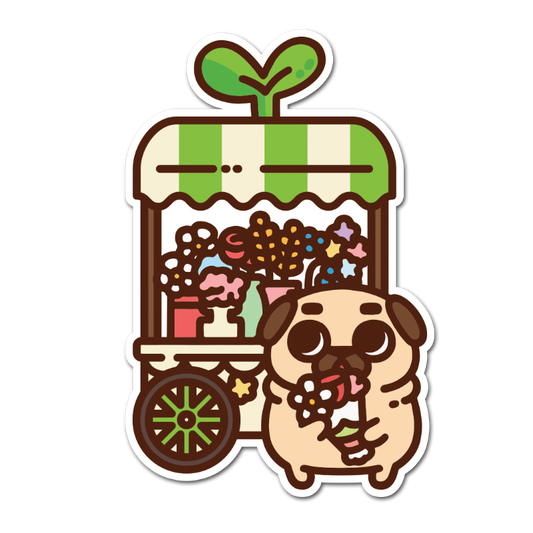Flower Stand Puglie Sticker