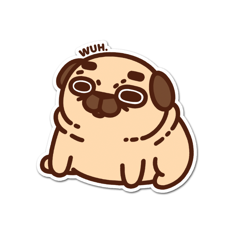 Wuh Puglie Sticker
