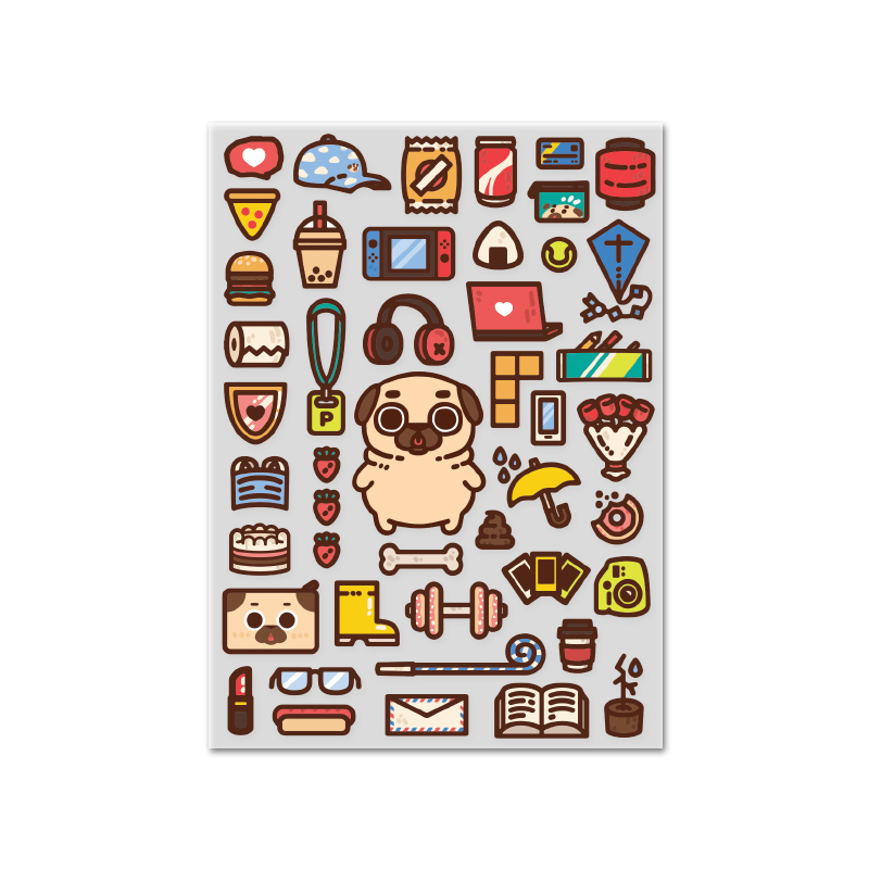Puglie Adventure Pack Vinyl Sticker Sheet