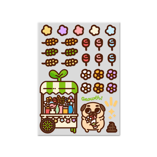 Puglie Shop Flowers Sticker Sheet